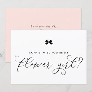 Invitation Nœud papillon parisien noir Veux-tu être ma demois