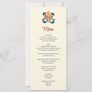 Invitation Noeud sans fin Mariage Tibétain 