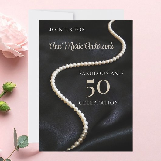 Invitation Noir 50 ans et Fabuleux