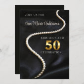 Invitation Noir 50 et Fabuleux (Devant / Derrière)