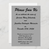 Invitation noir 8 x conception 11 votre propre produit (Devant / Derrière)