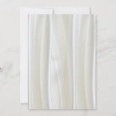 Invitation Noir avec argent sur Champagne Mariage en soie Inv (Dos)