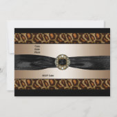 Invitation Noir Beige Or Animal Arc 2 (Dos)