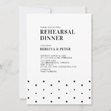 Noir & Blanc | Dîner de répétition Mariage moderne