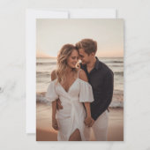 Invitation Noir & Blanc Nous avons décidé de Mariage pour tou (Dos)