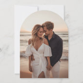 Invitation Noir & Blanc Nous avons décidé de Mariage pour tou (Dos)