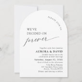 Invitation Noir & Blanc Nous avons décidé de Mariage pour tou (Devant)