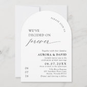 Invitation Noir & Blanc Nous avons décidé de Mariage pour tou (Devant)