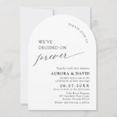Invitation Noir & Blanc Nous avons décidé de Mariage pour tou (Devant)