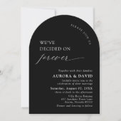 Invitation Noir & Blanc Nous avons décidé de Mariage pour tou (Devant)