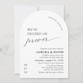 Invitation Noir & Blanc Nous avons décidé de Mariage pour tou (Devant)