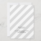 Invitation Noir & Blanc Nous faisons toujours renouvellement (Dos)