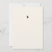 Invitation Noir Bow Anniversaire N'importe quel âge Invitatio (Dos)