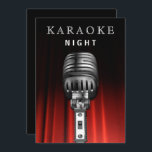 Invitation Noir classique 30e anniversaire Karaoke soirée de<br><div class="desc">Classy Black 30th Birthday Karaoke Night Party Invitation</div>