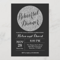 Noir de dîner de répétition et parties