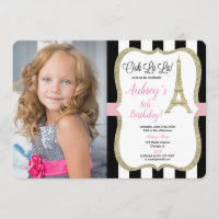 Noir d'or de rose de photo d'anniversaire de Paris