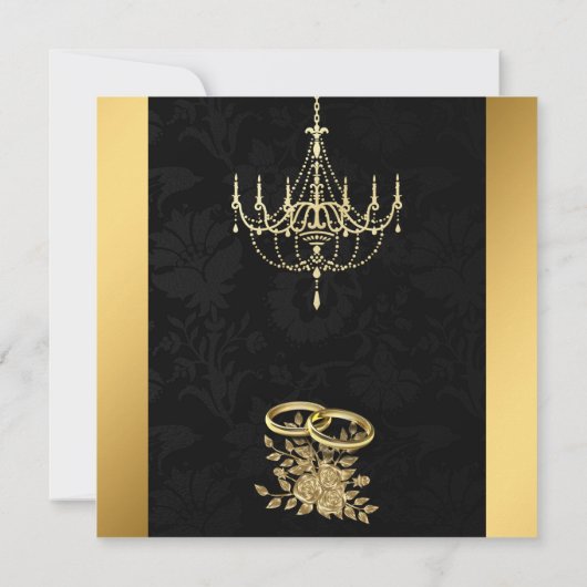 Invitation Noir doré (Dos)