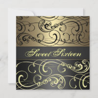 Noir du bonbon 16/invitation d'anniversaire remous
