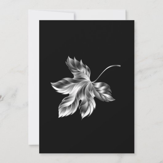 INVITATION NOIR ET ARGENT (Dos)