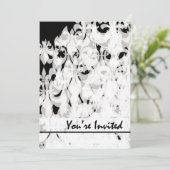 Invitation Noir et Blanc (Debout devant)