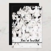 Invitation Noir et Blanc (Devant / Derrière)