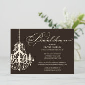 INVITATION NOIR ET CRÈME DE FÊTE DE LA MARIÉE DU (Debout devant)