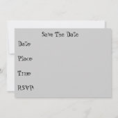 Invitation Noir et gris de nez de chien d'invitation de BBQ (Dos)