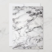 Invitation Noir Et Marbre blanc Et Verre (Dos)