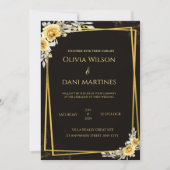 Invitation Noir et or (Devant)
