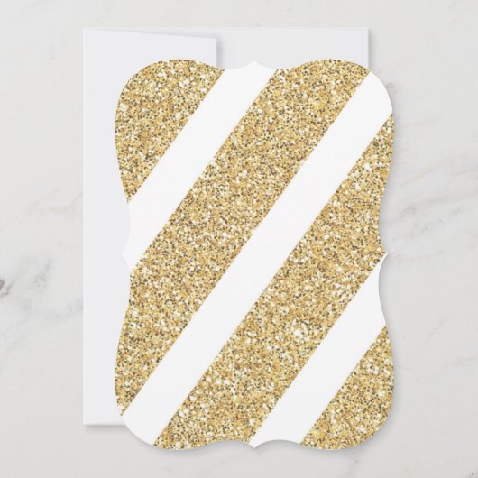 Invitation Noir et Parties scintillant Or Masquerade Sweet 16 (Dos)