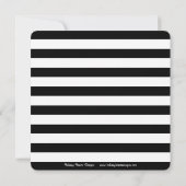 Invitation Noir | Jaune Sporty Striped Graduation Party (Dos)