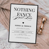 Invitation Noir Moderne Et Blanc Rien De Fancy Juste Amour