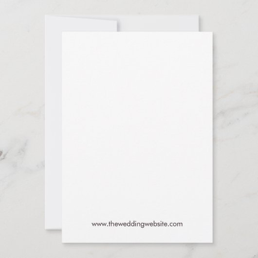 Invitation Noir moderne rétro Gras & Mariage chic (Dos)