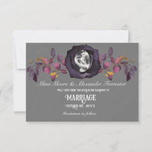 Invitation Noir Noir Noir Noir Noir Photo Sauver Notre Date