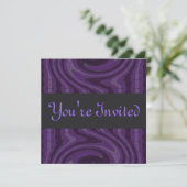 Invitation noir pourpre (Debout devant)
