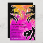 Invitation noir pourpre de 311 nuits chaudes de La (Devant / Derrière)