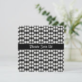 Invitation Noir Rockin (Debout devant)