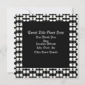 Invitation Noir Rockin (Dos)