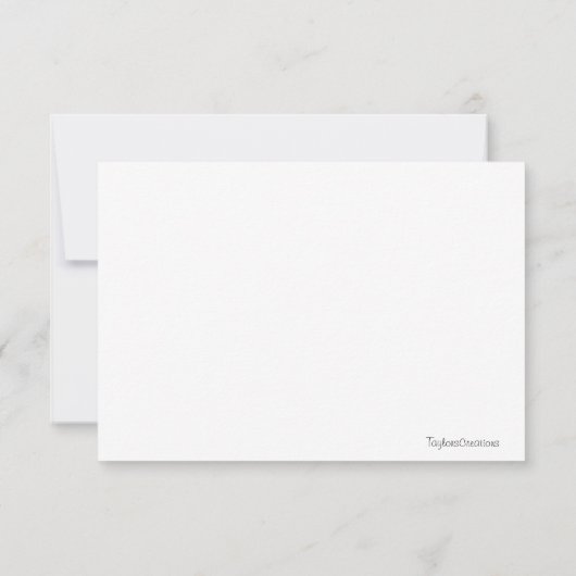 Invitation Noir/rose (Dos)