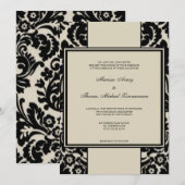 Invitation Noir & Tan (Devant / Derrière)