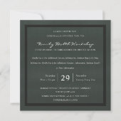 INVITATION NOIR VELVET NOIR DAMASK CLASSIQUE ATELIER (Devant)