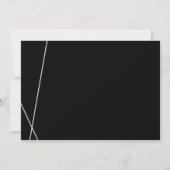 Invitation Noir violet Merci noir Logo Média Insertion (Dos)