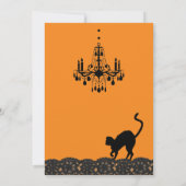 Invitation noire de Raven Halloween (Dos)