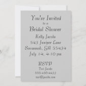 Invitation noire et blanche de rose (Dos)