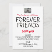 INVITATION NOIRE ET BLANCHE DU PARTI AMARLLIS (Devant)