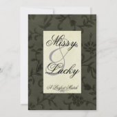 Invitation noire formelle (Dos)