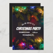 Invitation NOIRE NOËL (Devant / Derrière)