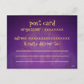 Invitation noire pour une maison effrayante à une  (Dos)