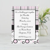 Invitation noire rose (Debout devant)