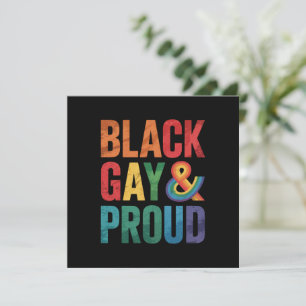 Invitation Noirs gays et fiers LGBTQ Noirs queers